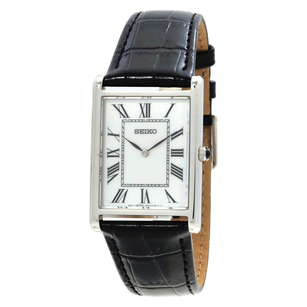 Seiko Classic Quartz White Dial Men's Watch SWR103P1