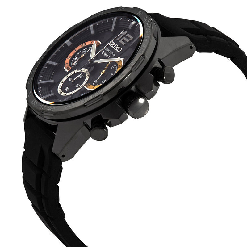 Seiko Conceptual Chronograph Quartz Black Dial Men's Watch SSB349P1