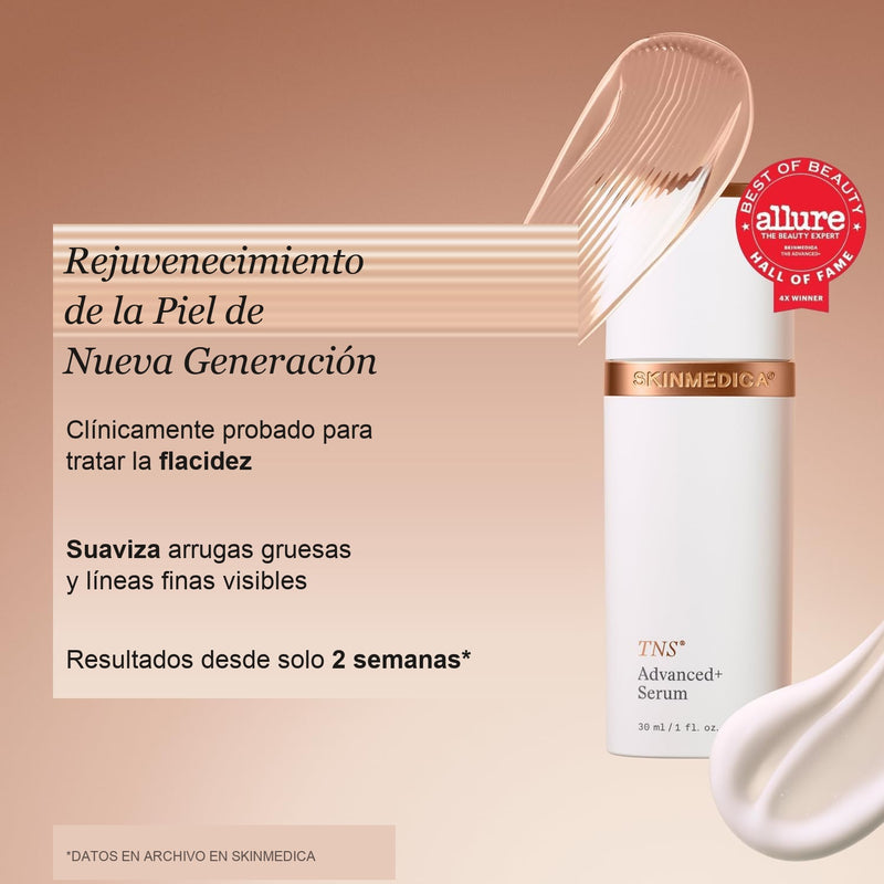 SkinMedica TNS Advanced+ - Suero Facial Multipéptido Antiedad (28.4 ml)