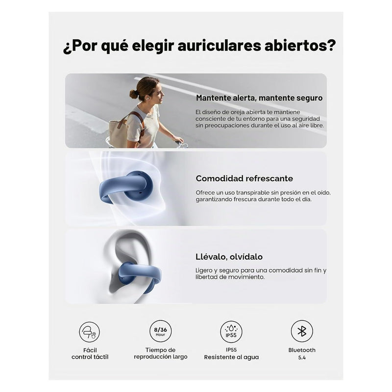 Soundcore AeroClip - Glacier Blue