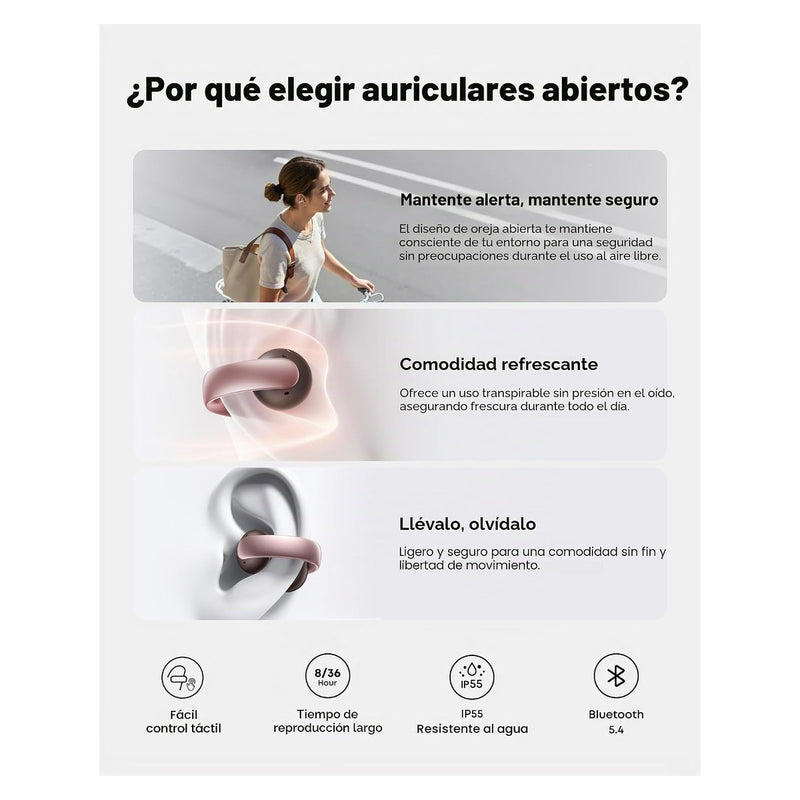 Soundcore AeroClip - Rosy Brown