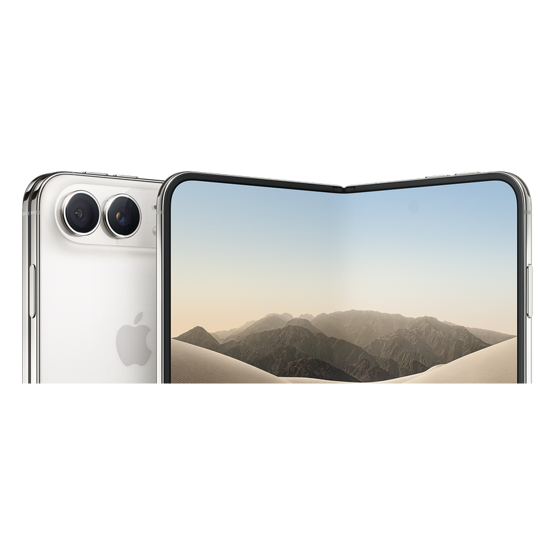 iPhone Duo Star White (7.6" plegable) — detalle del acabado