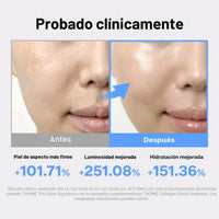 THOME The Glow Signature - Masajeador facial, para piel de aspecto firme, textura suave y brillo radiante, herramienta de belleza ligera en casa, 4.83 oz