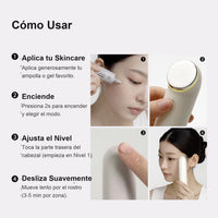 THOME The Glow Signature - Masajeador facial, para piel de aspecto firme, textura suave y brillo radiante, herramienta de belleza ligera en casa, 4.83 oz