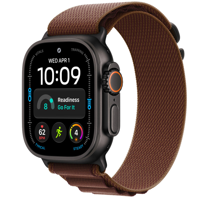 Apple Watch Ultra 4 Black Titanium Alpine Loop Borgoña - fondo blanco 1000x1000