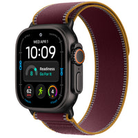 Apple Watch Ultra 4 Black Titanium Trail Loop Borgoña - fondo blanco 1000x1000