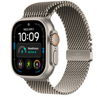 Apple Watch Ultra 4 Natural Titanium Milanese Loop Titanio Natural - fondo blanco 1000x1000