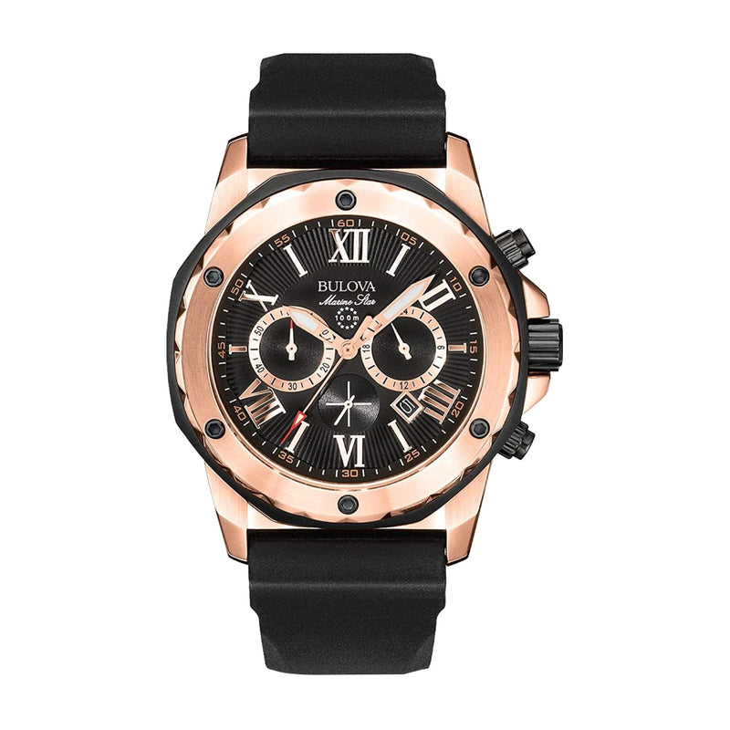 Bulova Marine Star Reloj cronógrafo con correa de silicona para hombre