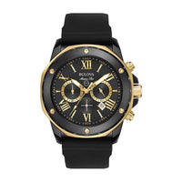 Bulova Marine Star Reloj cronógrafo con correa de silicona para hombre