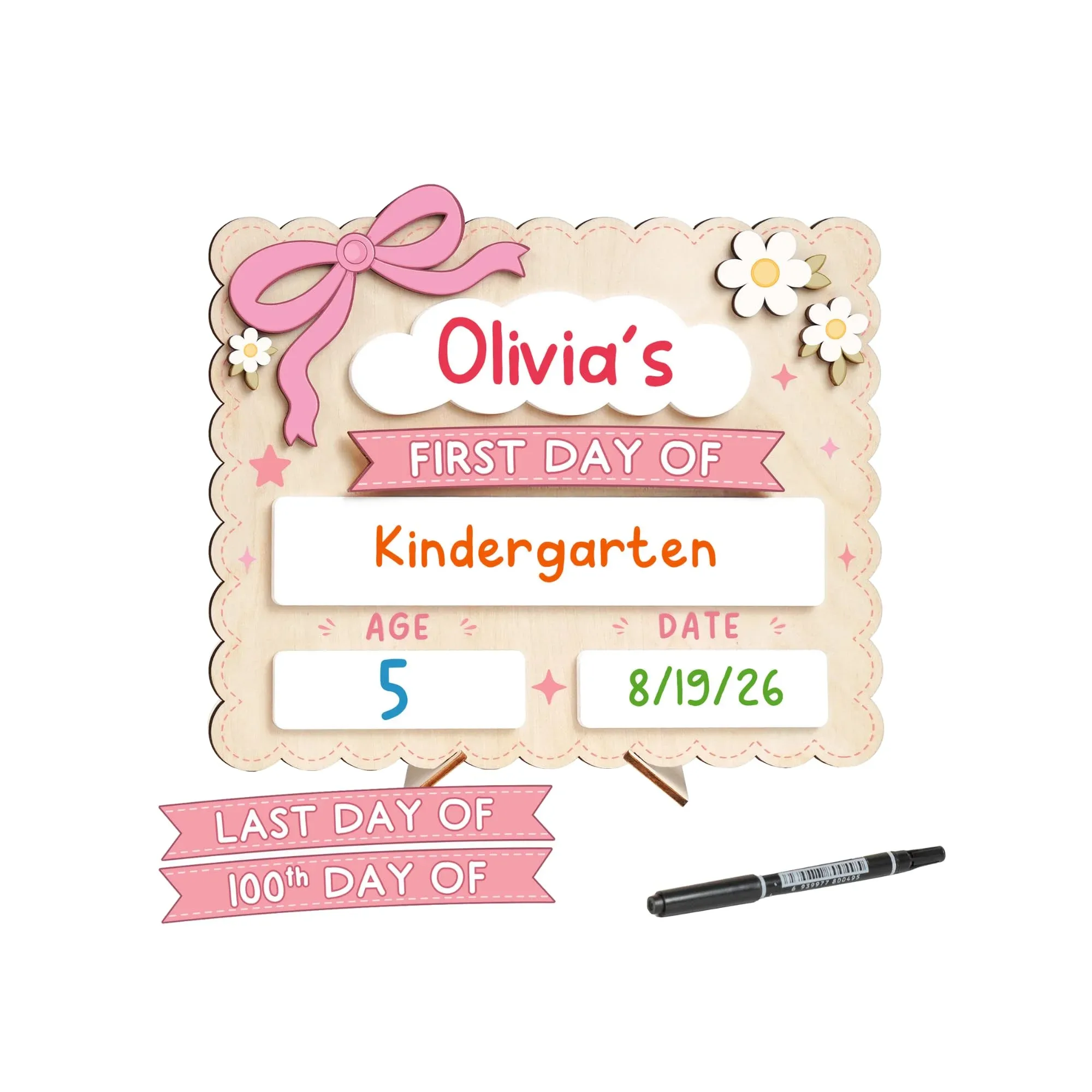 Cartel para Primer Día de Clases Diboseri 30x25 cm