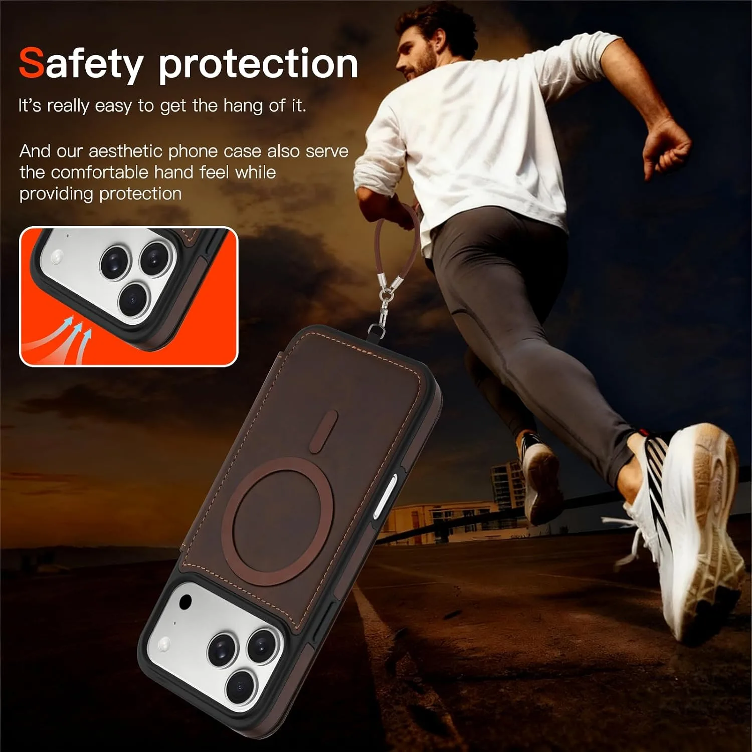Wallet Phone Case Crafted for iPhone 17 Pro Max Coffee Color