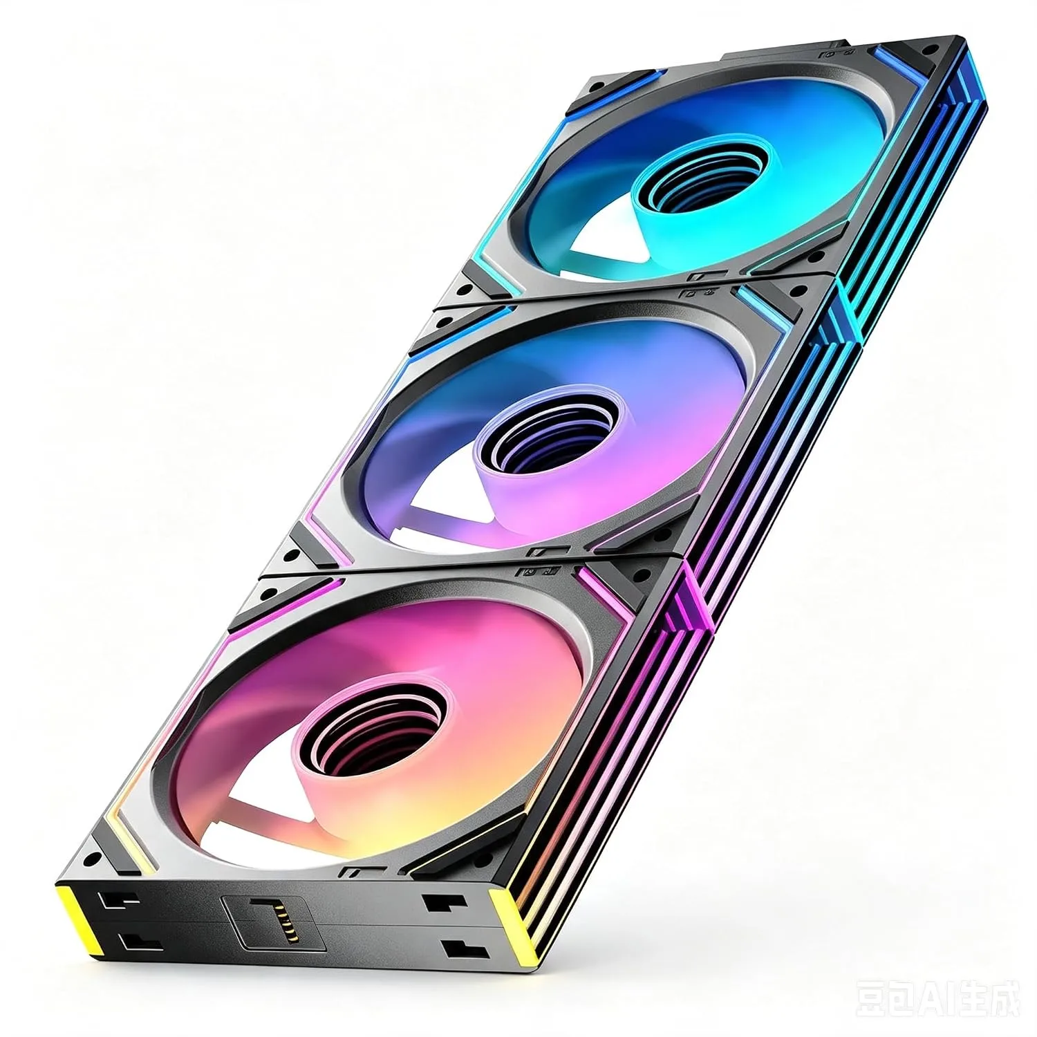 Interstellar V2 120mm PC Case Fans, Black, Triple Pack