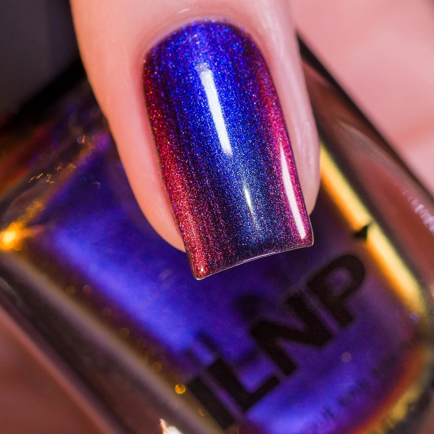 ILNP Cygnus Loop - Blue, Purple, Orange, Yellow, Red, Green Ultra Chrome Color Shifting Nail Polish