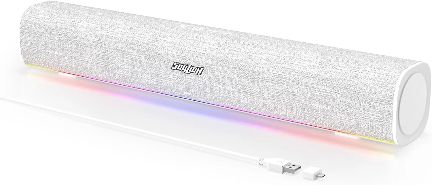 Parlantes Bluetooth Soulion R50 para computadora USB Plug & Play