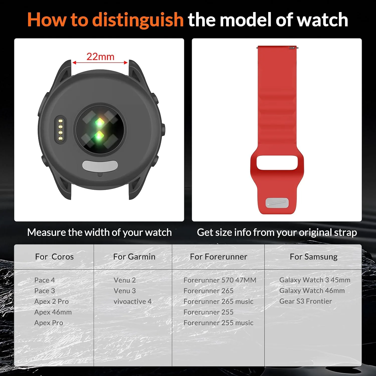 OVERSTEP Watch Band for Coros Pace 4/3/Apex 2 Pro/Apex 46mm/Apex Pro