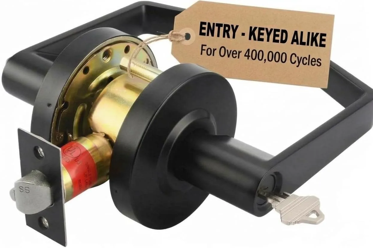 Boomerang Heavy-Duty Entry Function-Keyed Alike Commercial Lever Door Lock