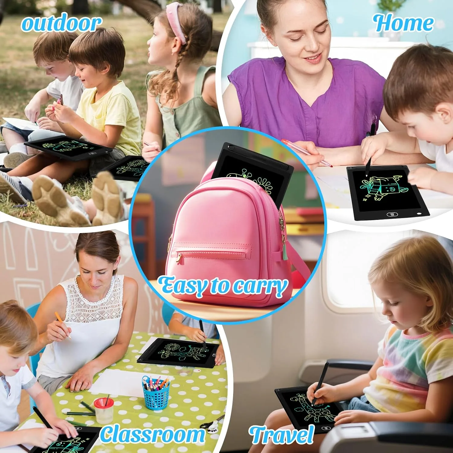 24 Pack 8.5 inch LCD Writing Tablet for Kids - Erasable and Reusable Toddler Doodle Board, Ideal Drawing Pad for Learning Toy for Ages 3-8,Gift for Girls Boys
