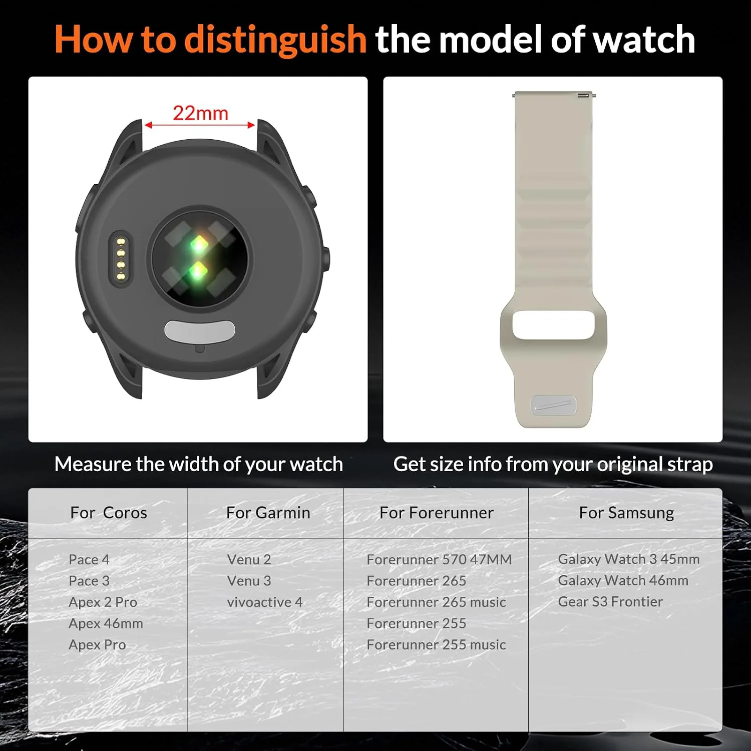 OVERSTEP Watch Band for Coros Pace 4/3/Apex 2 Pro/Apex 46mm/Apex Pro