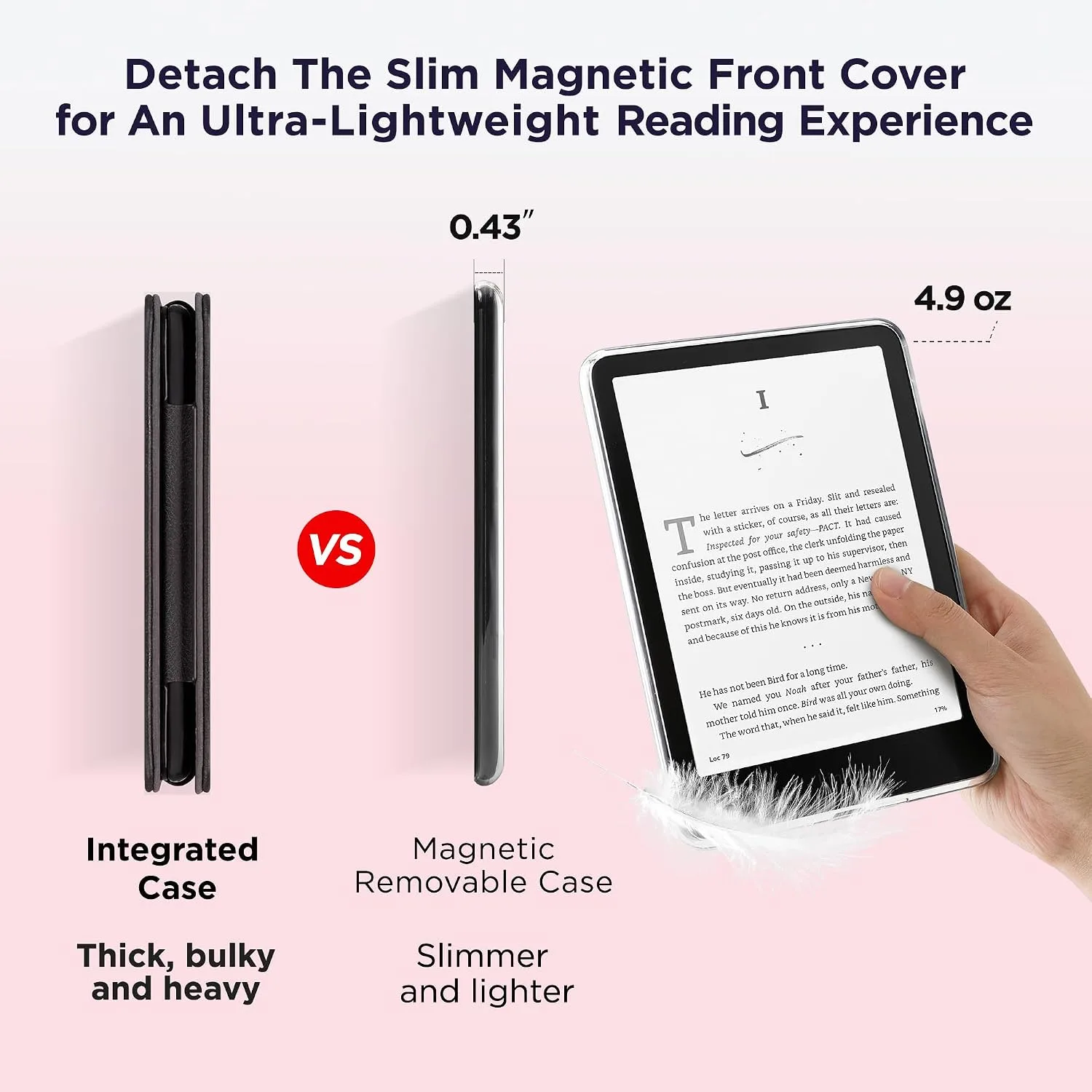 SESENSE Magnetic Case for 7'' Kindle Paperwhite 12th Gen 2024 & Colorsoft