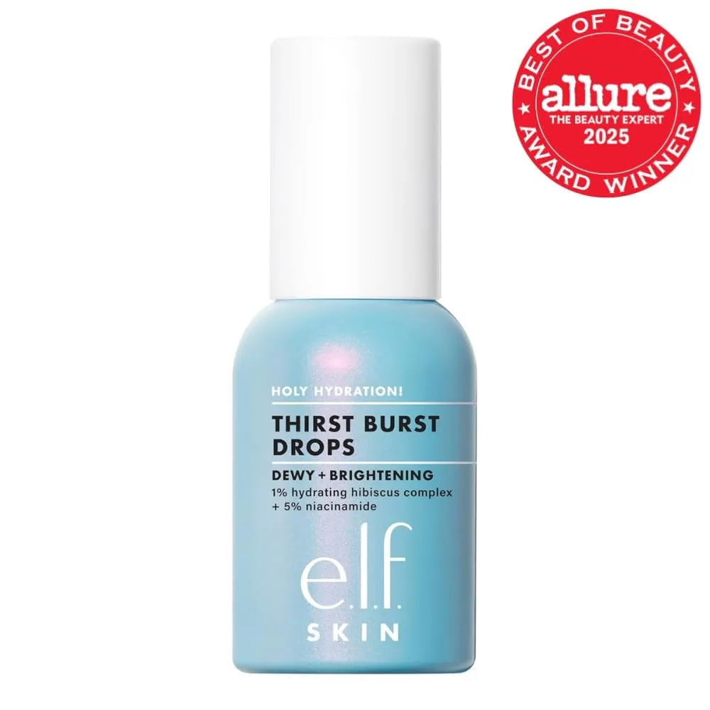 e.l.f. SKIN Holy Hydration! Thirst Burst Drops, Face Serum, 1 oz