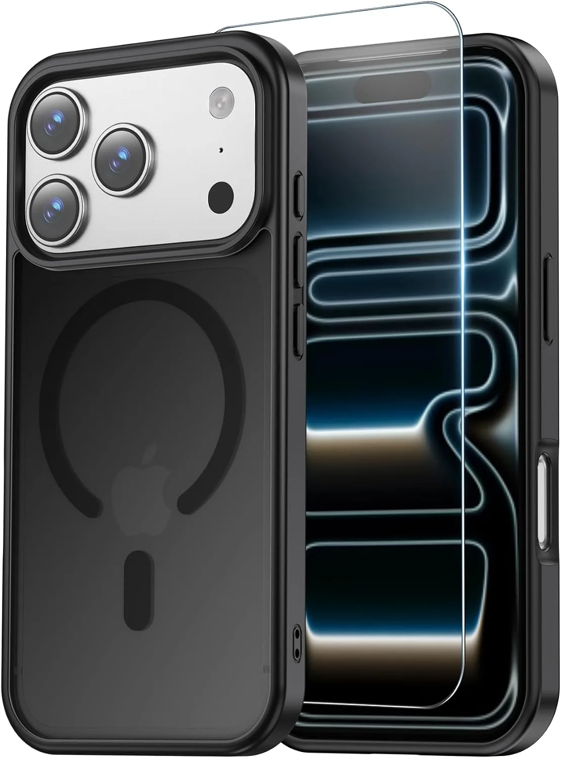 Temdan for iPhone 18 Pro Case/iPhone 17 Pro Case Black