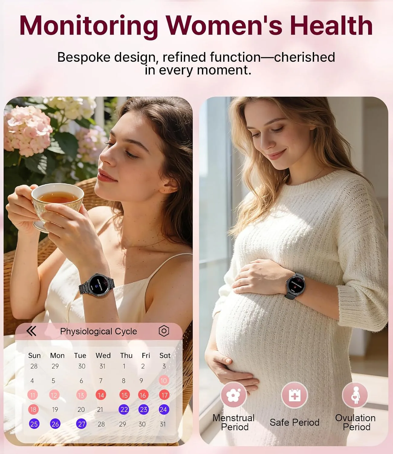 LIGE Smart Watches for Women,1.32" HD Fitness Tracker Watch with Answer/Make Call,AI Voice Control,Heart Rate/Calories/SpO2 Monitor 100+ Sport Modes Ladies Smart Watch for Android iOS (Black)