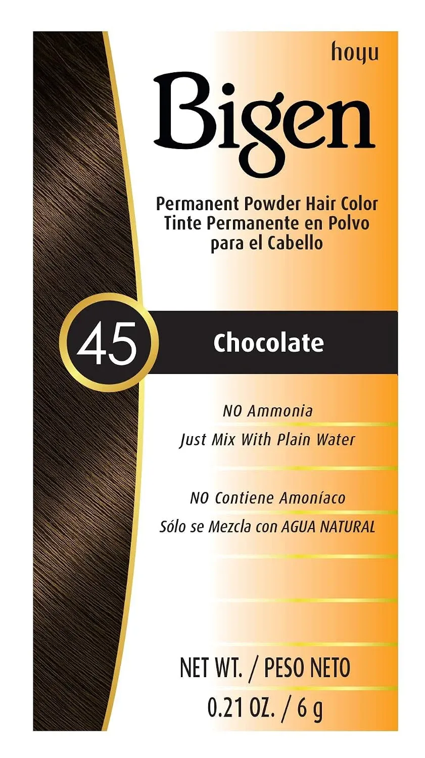 #45 Chocolate Bigen Permanent Powder - 6 Pack