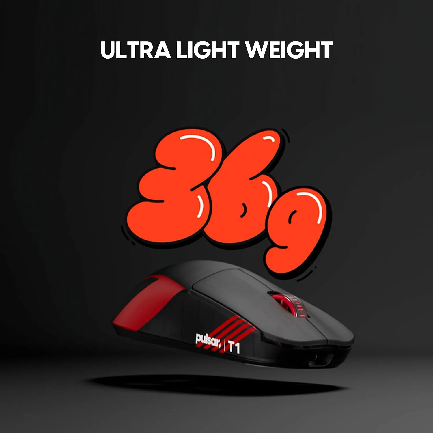 Pulsar Gaming Gears X2 Crazylight Wireless Gaming Mouse, Mini, T1 (Black)
