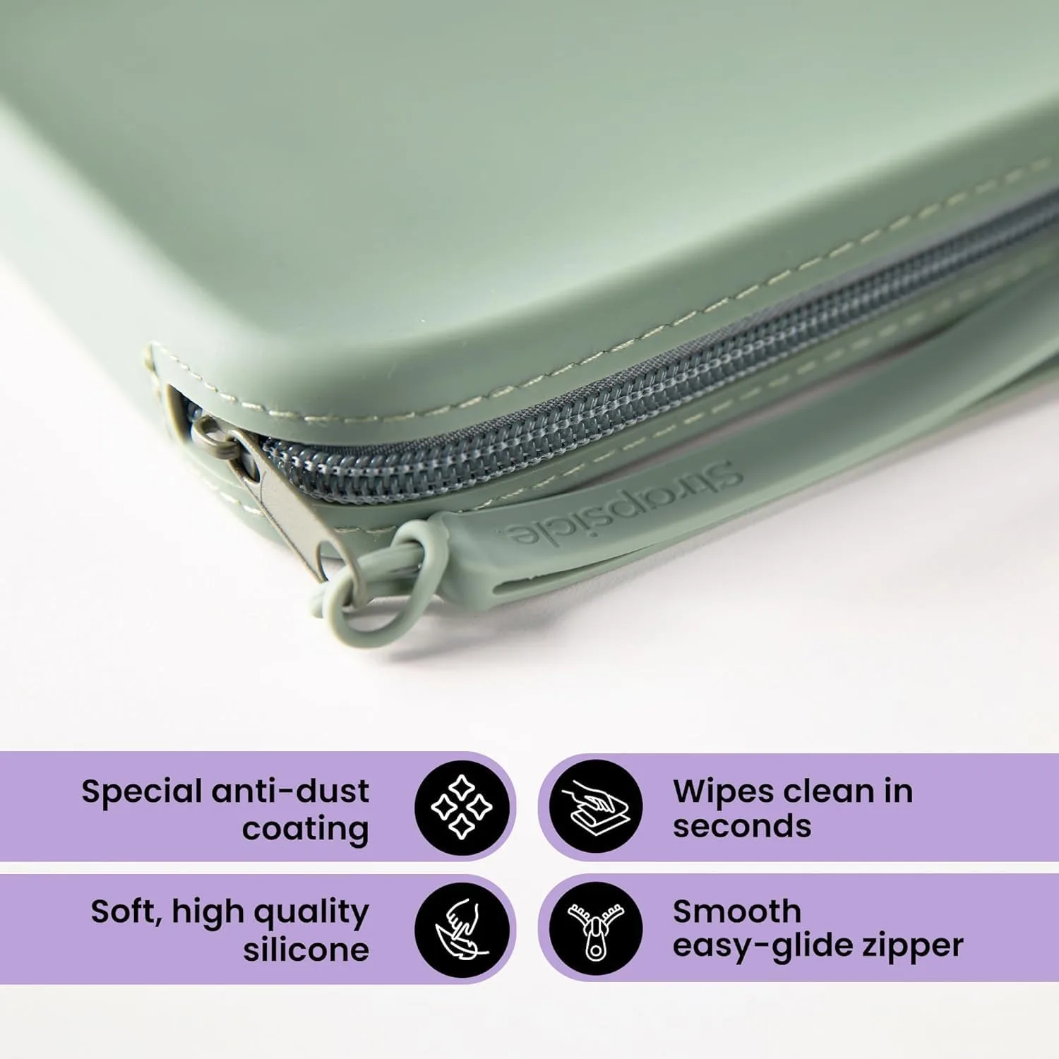 Strapsicle Silicone Clutch Bag for Your e-Reader and More - Lilac