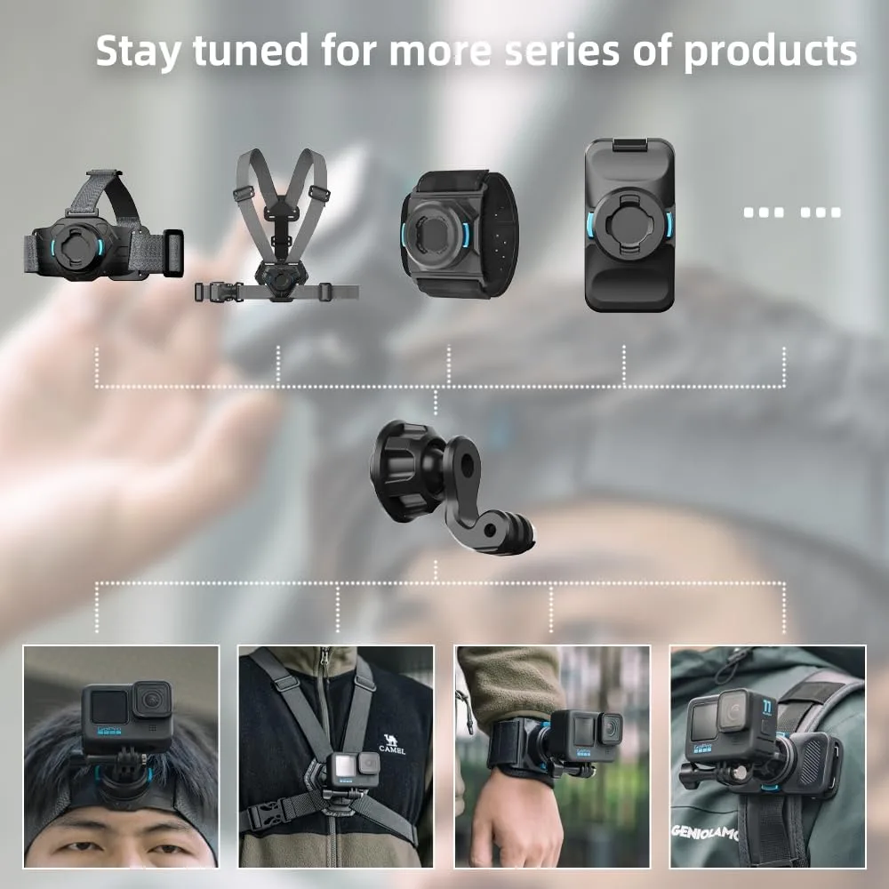 Universal Magnetic Quick Release Head Strap Mount for Gopro