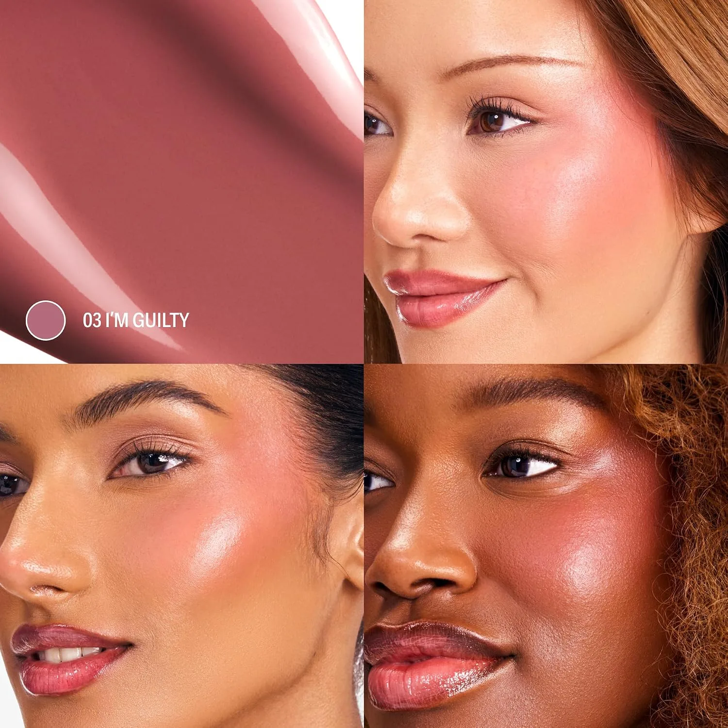 Sacheu Cheek STAY-N Liquid Blush, Dewy Finish, I'm Guilty