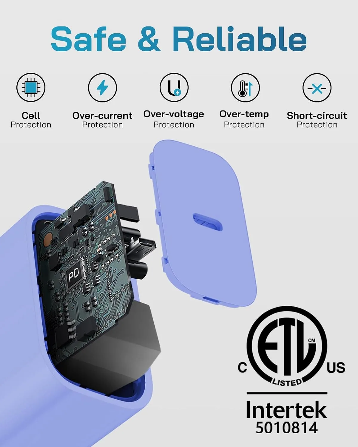 CXX 20W Fast Charger for iPhone 14/13/12 [3-Pack, MFi Certified]
