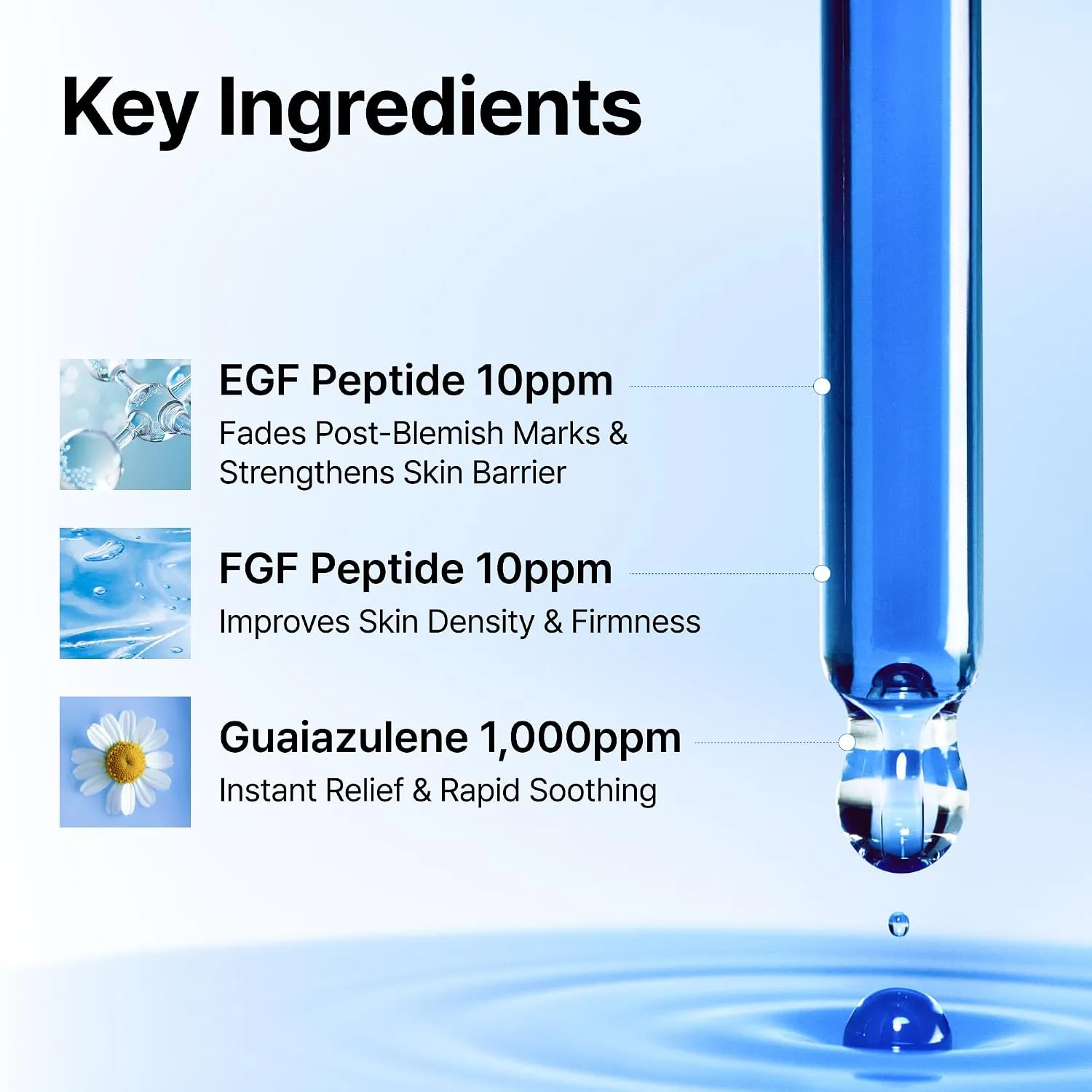DearKlairs EGF Serum - Blue Youth Activating Drop, Travel Size 0.33 Fl Oz
