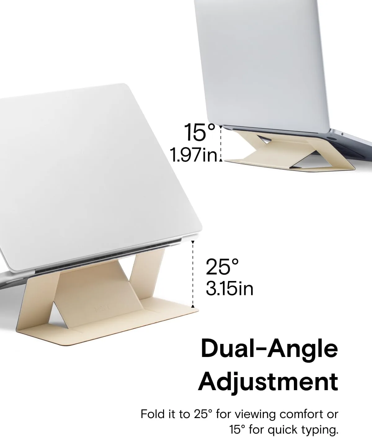 MOFT Invisible Laptop Stand, Stick-On Portable Laptop Riser for Mobile Work