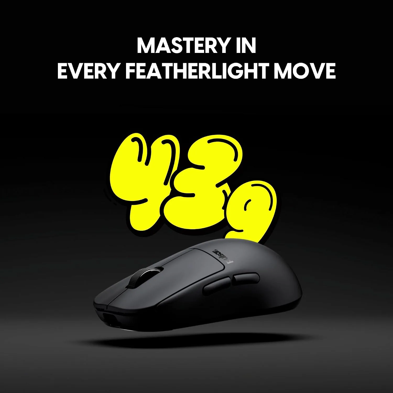 Pulsar Gaming Gears X2H Crazylight Wireless Gaming Mouse, Medium, Jet Black