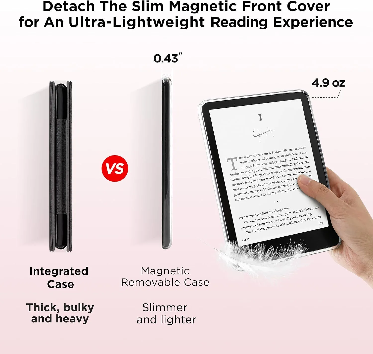 SESENSE Magnetic Case for 7'' Kindle Paperwhite 12th Gen 2024 & Colorsoft