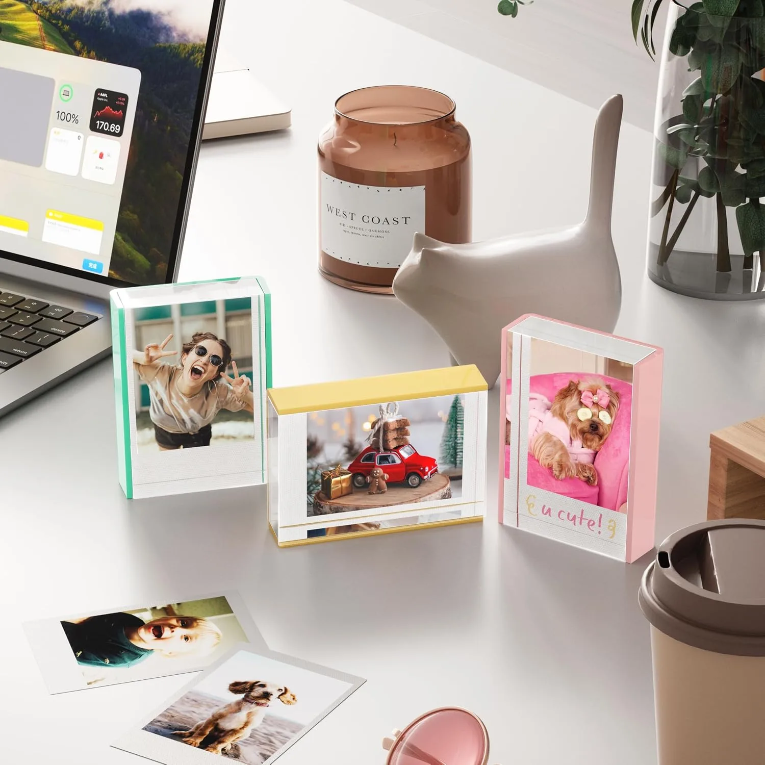 WINKINE Instax Mini Frames, Polaroid Frame for Fujifilm Instax Mini Film, 2x3 Small Picture Frames for Desktop, Polaroid Photo Frame, Small Size Wallet Picture Holder