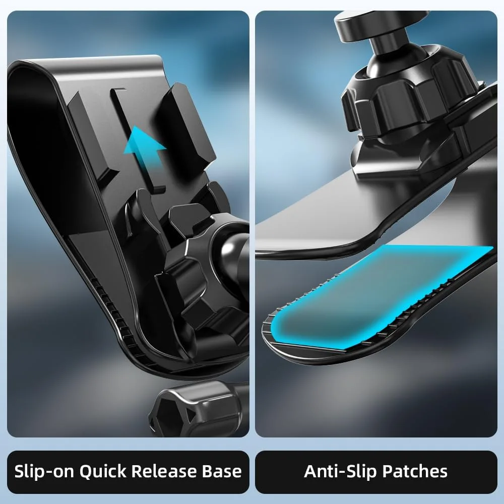 360° Adjustable Car Sun Visor Mount for DJI Osmo Pocket 3