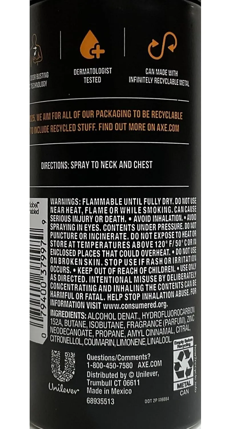 Axe Deodorant Bodyspray Dark Temptation (3 Pack)
