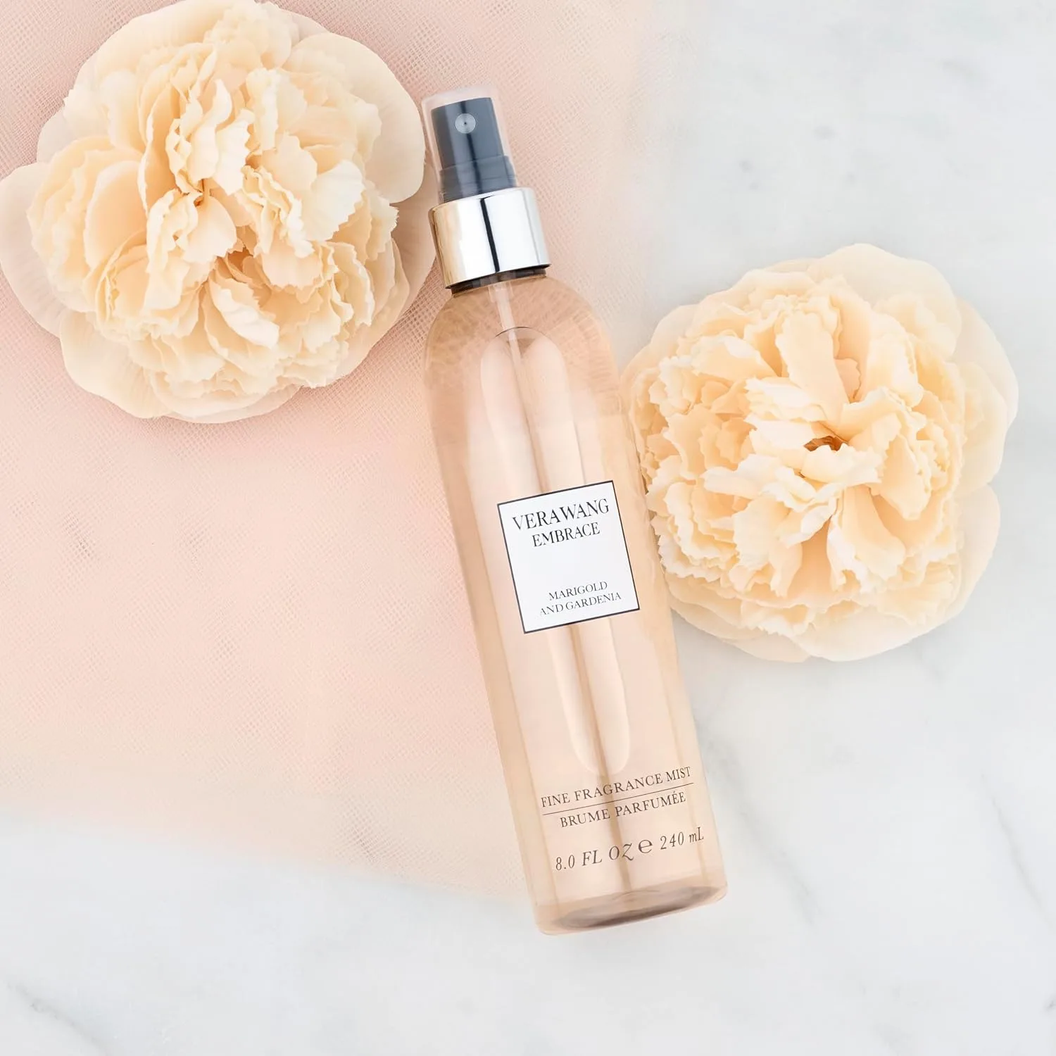 Vera Wang Embrace Body Mist for Women Marigold and Gardenia Scent, 8 Ounce Body Mist Spray Dreamy Floral and Warm Fragrance (Pack of 2)