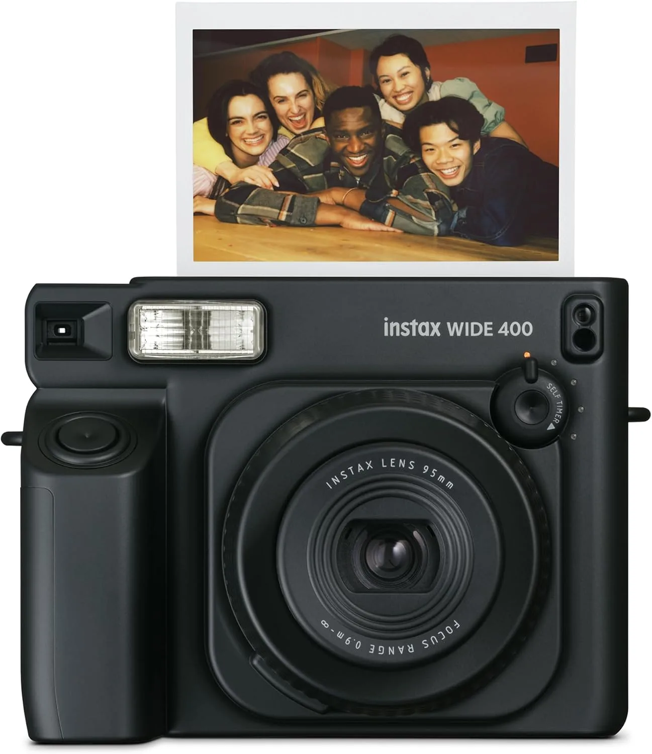 FUJIFILM instax Wide 400 Instant Film Camera (Black + Extra Film(40 Sheets))