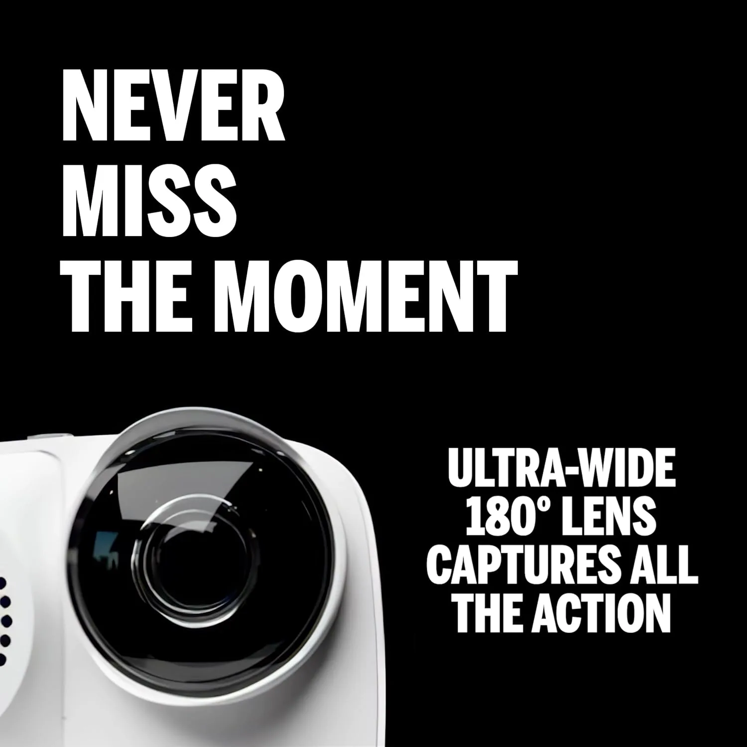 AI Auto-Tracking Sports Filming System, 180° Full-Field Lens & Live Streaming for Basketball, Soccer & Volleyball, Compatible with iPhone 17