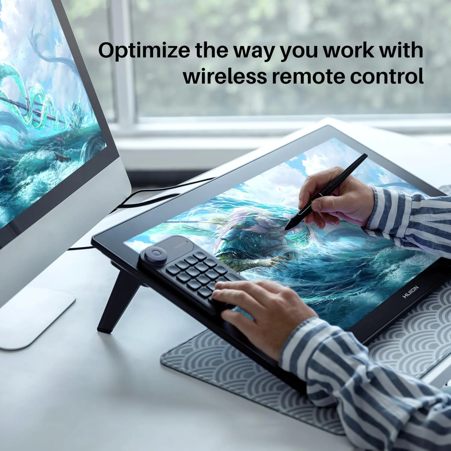 HUION KAMVAS Pro 24 4K UHD Drawing Tablet with Screen 140% sRGB
