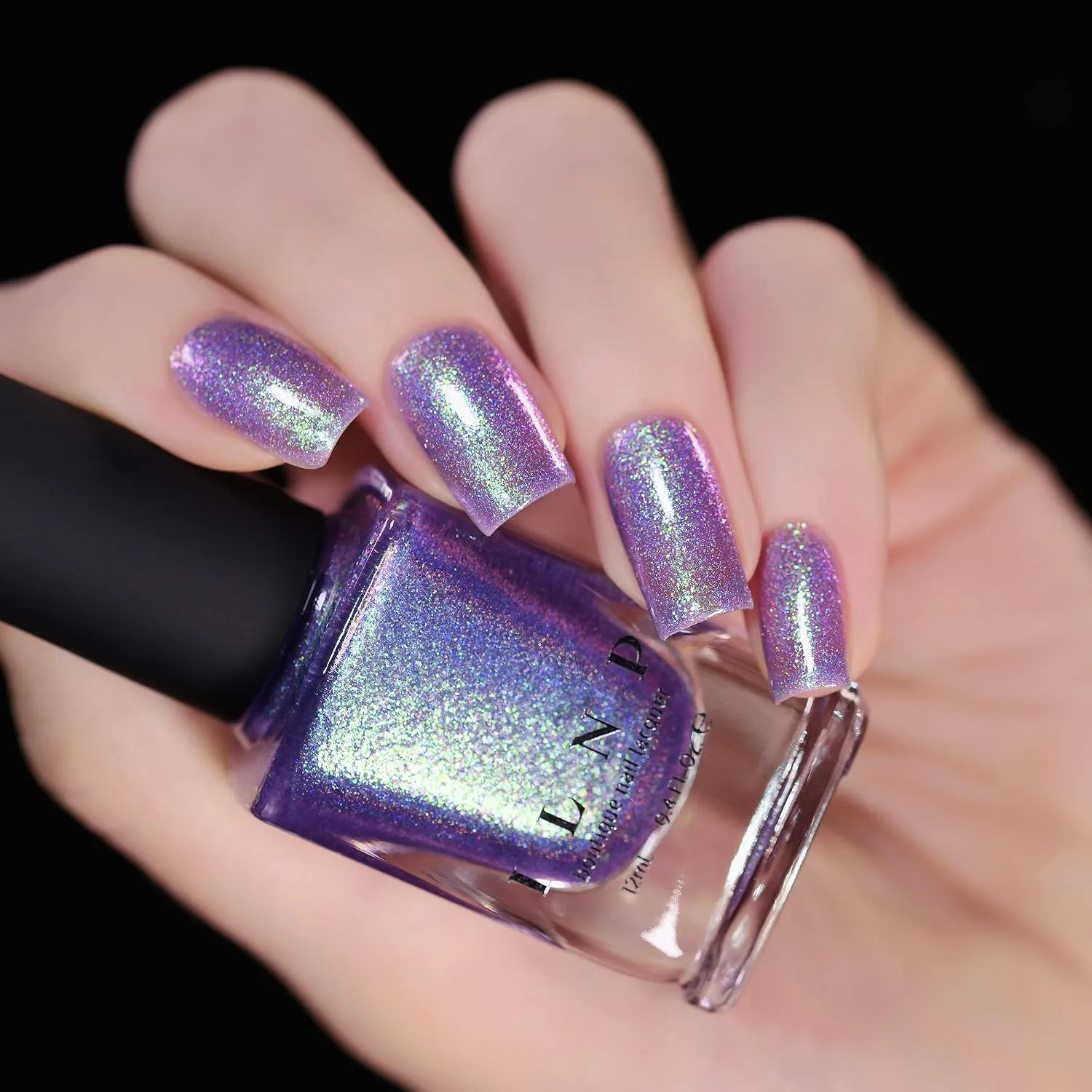 ILNP Drive-In - Iridescent Deep Purple Holographic Jelly Nail Polish