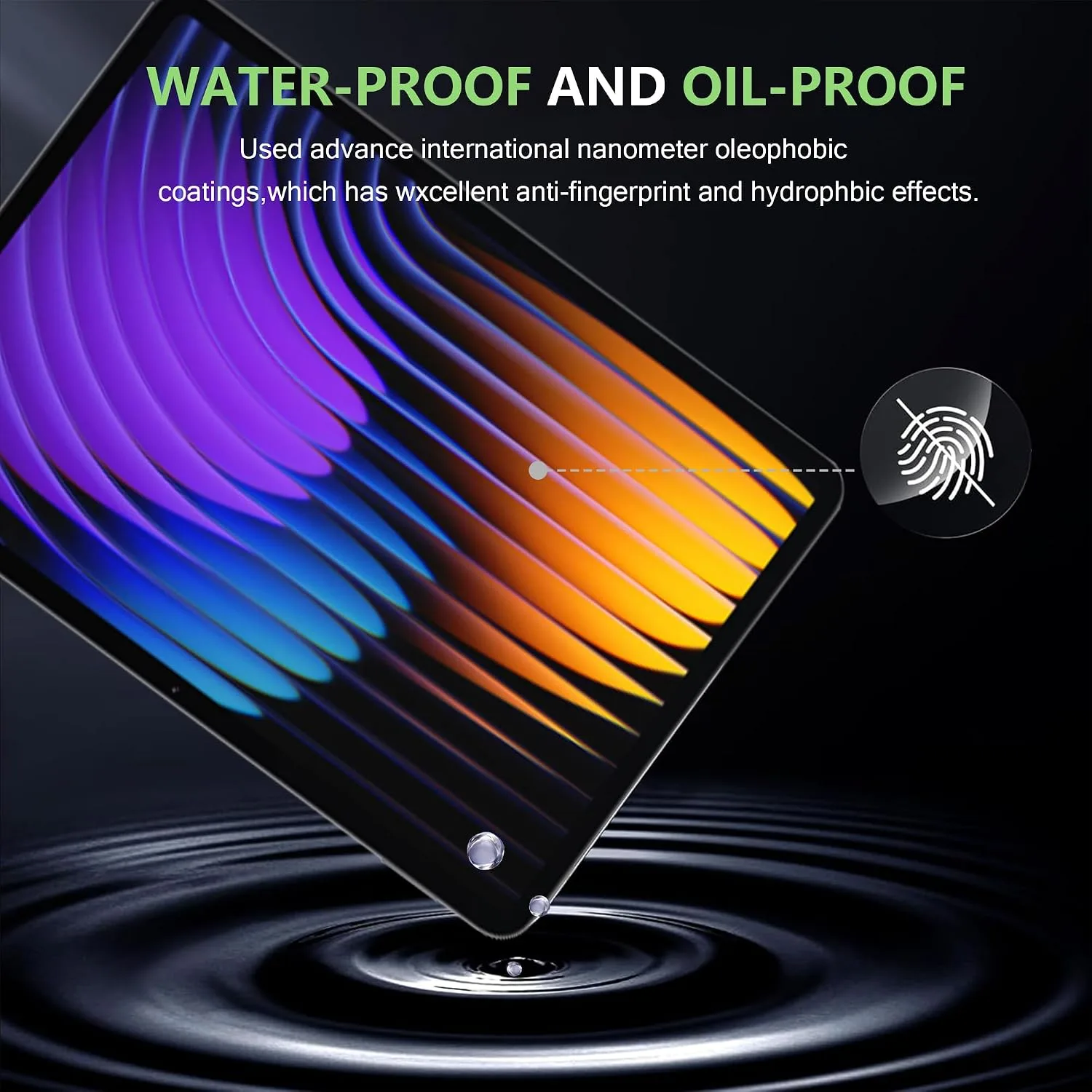 for Xiaomi Pad 7/7 Pro/Xiaomi Pad 8/8 Pro Screen Protector,9H Hardness, Anti-Scratch, Tempered Glass flim, Case Friendly, Anti-Fingerprint,Anti-Scratch,(2PACK)