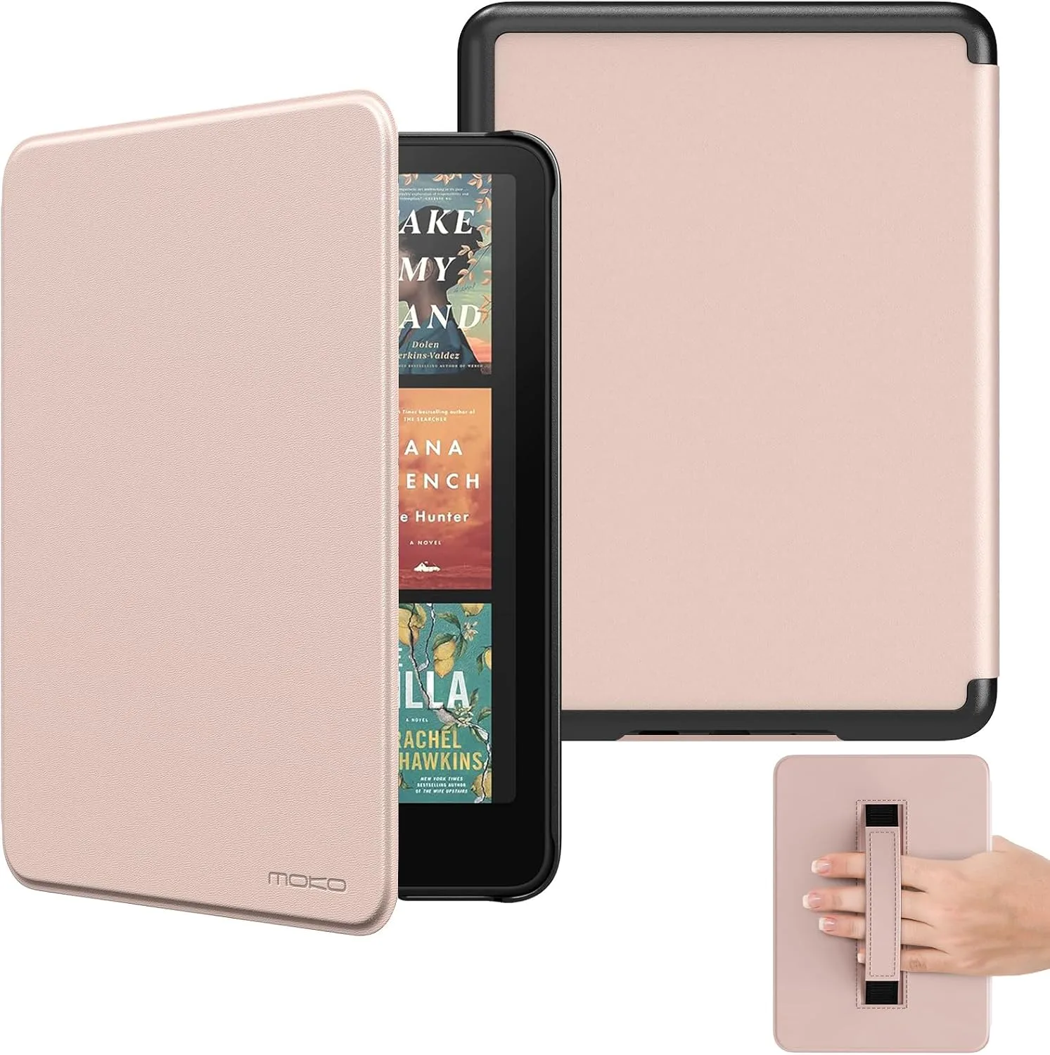 MoKo Case for 7" Kindle Paperwhite 12th Gen 2024 & Colorsoft, Rose Gold