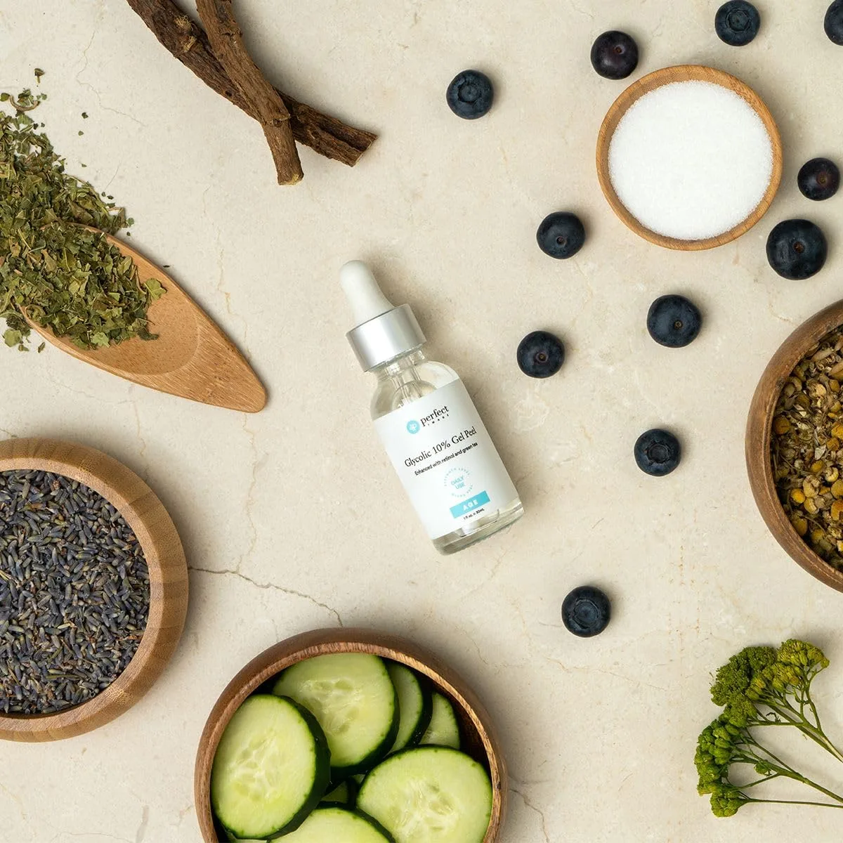 Glycolic Gel Peel - Enhanced with Retinol and Green Tea Extract (10% Strength)