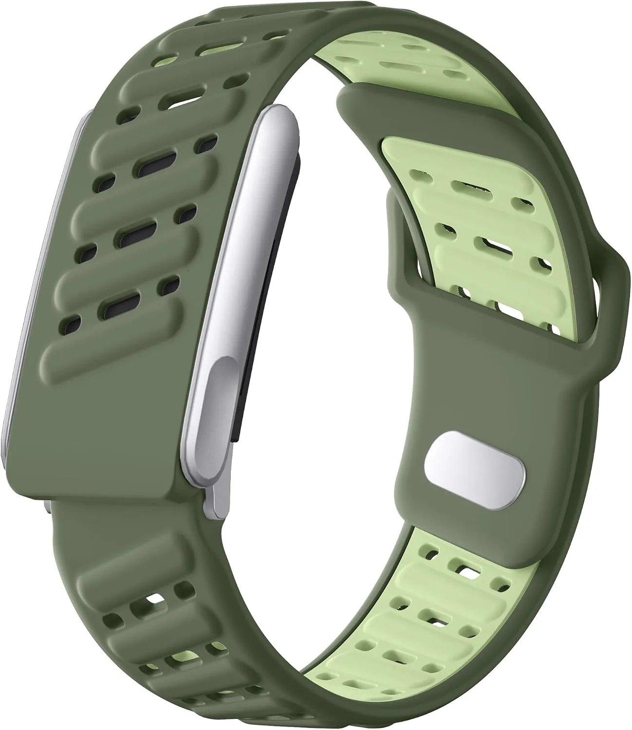 Correa para Whoop 5.0 Getino Sport silicona ajustable verde