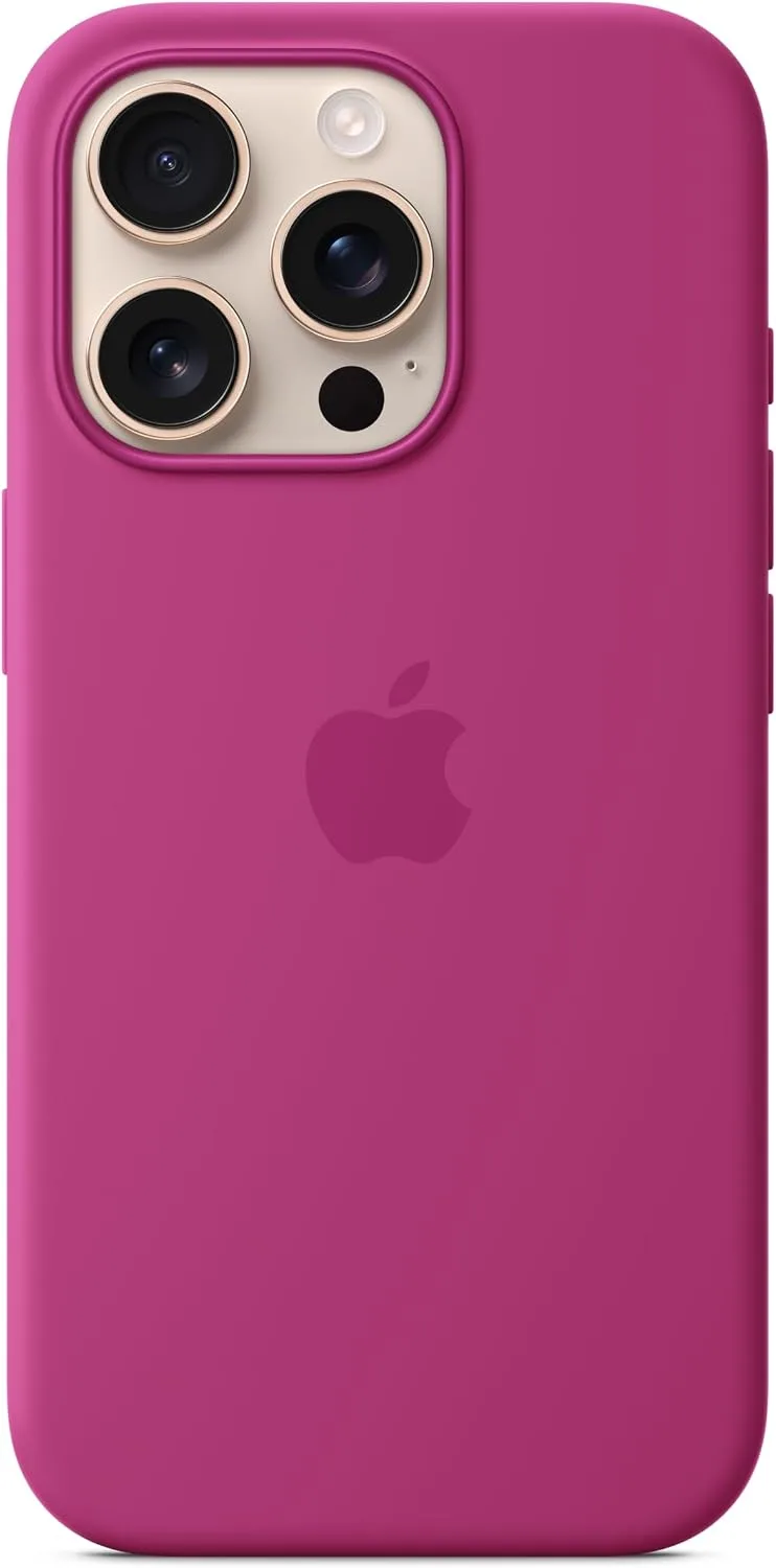 Apple iPhone 16 Pro Max Silicone Case with MagSafe and Camera Control: Lightweight Phone Case, Wireless Charging Compatible, Smooth Matte Finish, Black