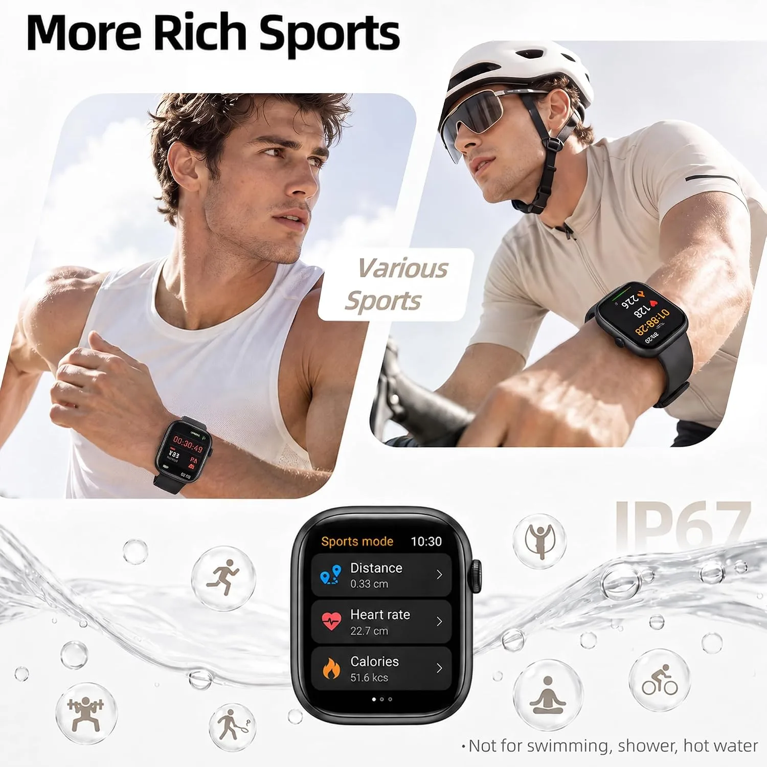 Smart Watch for Women Men, Bluetooth Answer/Make Call, 1.83" HD Touchscreen